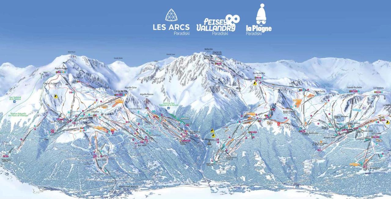 Arc 1950, Ambiance Chalet Luxe 5/7Pers Dans Residence 5* Skis Aux Pieds Avec Spa Les Arcs  Екстериор снимка